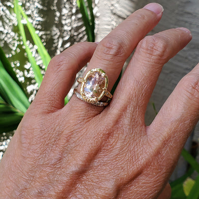 Enchanted Morganite Oval ring (limited edition)