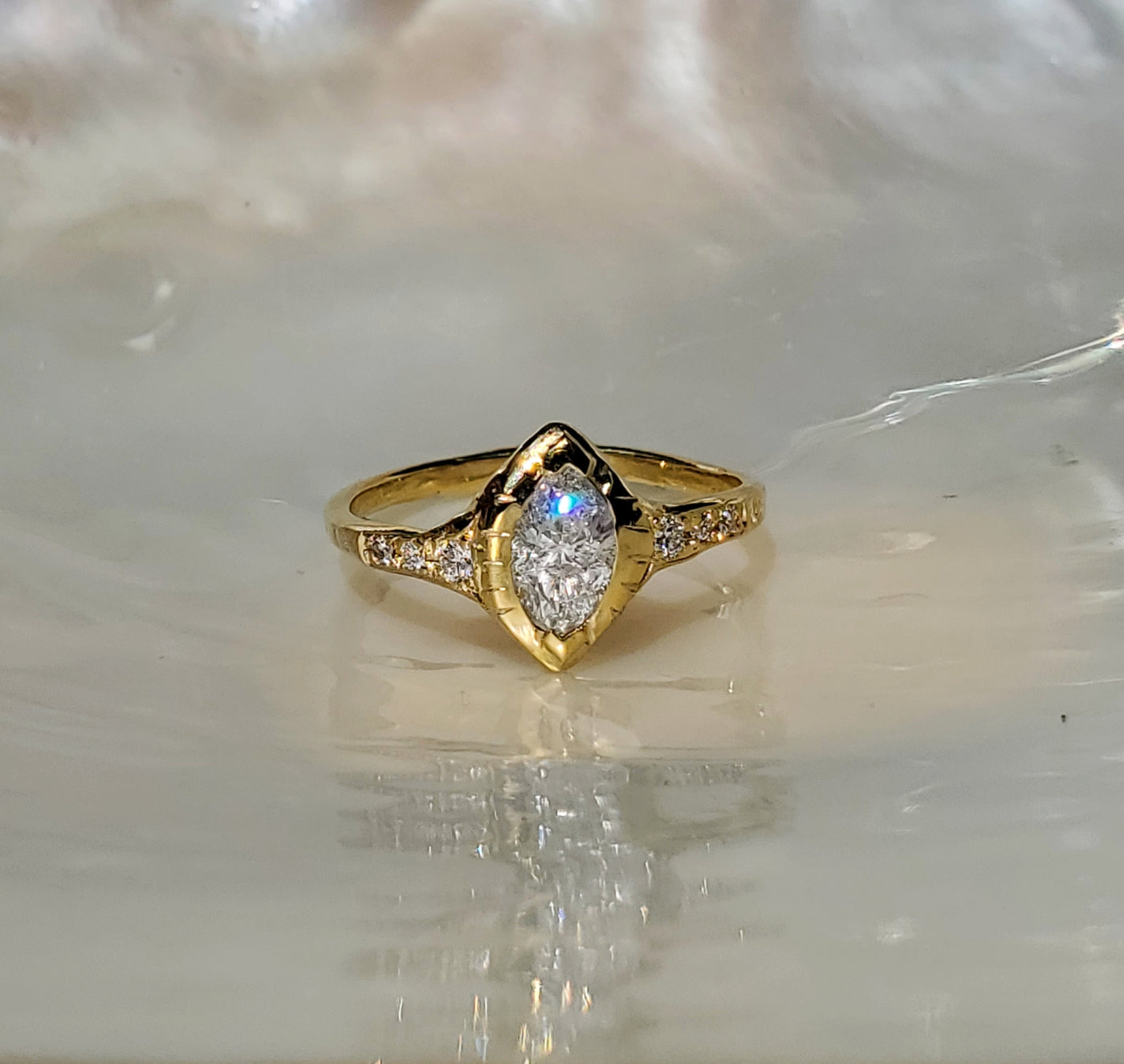 Enchanted Diamond Light Marquise ring