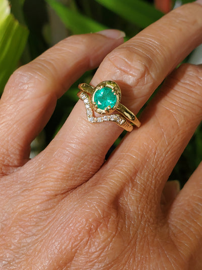 Enchanted Emerald Solitaire Ring