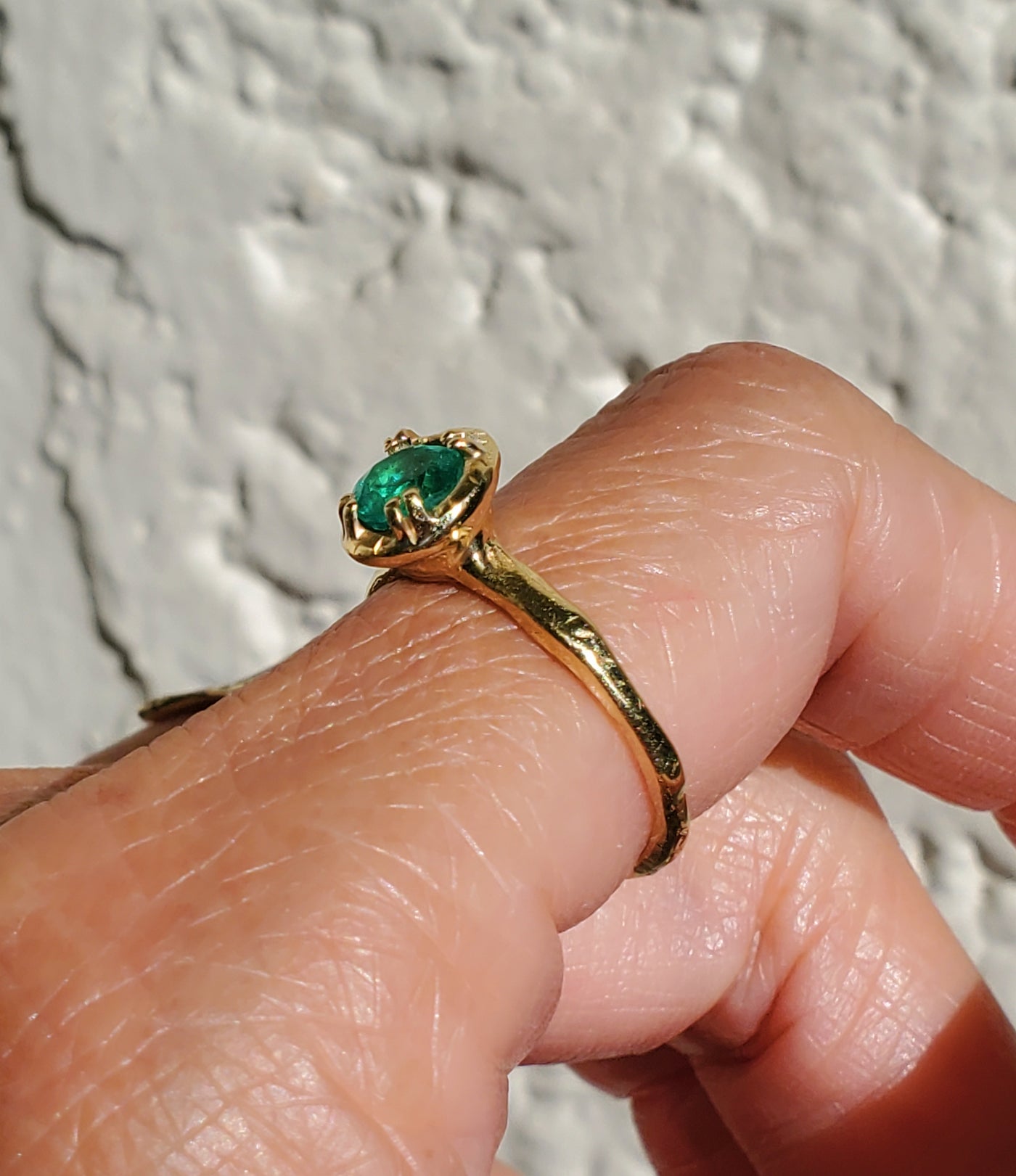 Enchanted Emerald Solitaire Ring