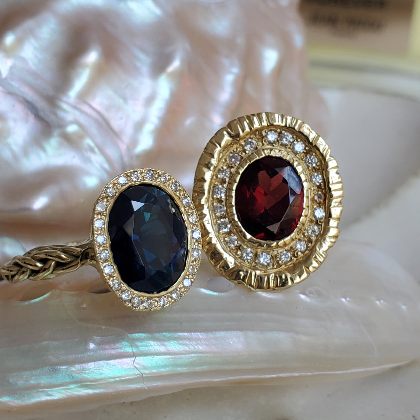 Majestic Deep Blue Sapphire Ring