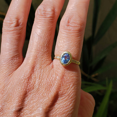 Magnificent Ocean Blue Sapphire Ring