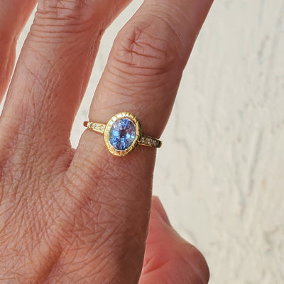 Magnificent Ocean Blue Sapphire Ring
