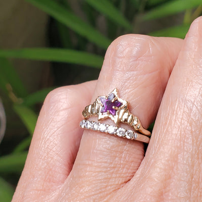 Guardian Amethyst Star Ring