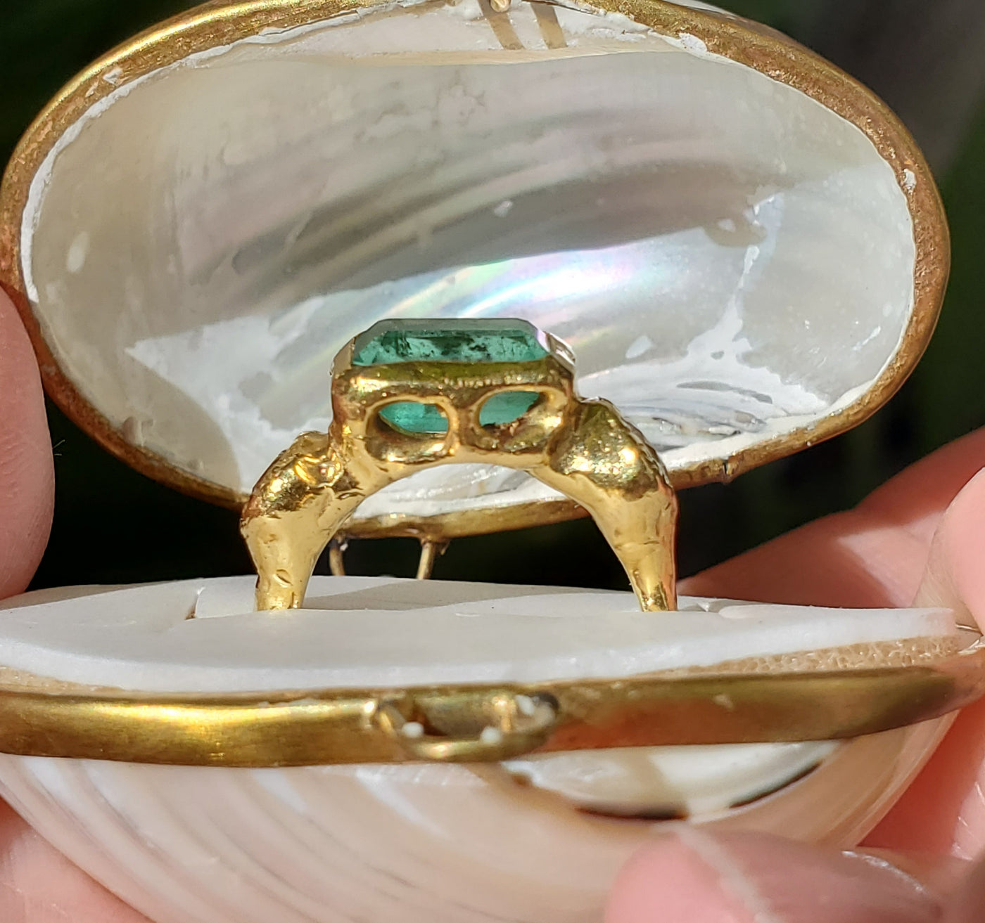 22k Enchanted Emerald Supreme Ring