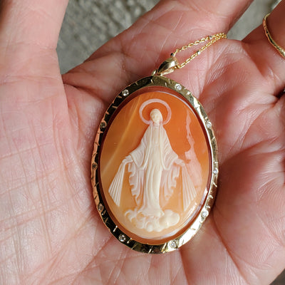 Pre * Order * Miraculous Mary of Joy Vintage Cameo - Sacred Feminine