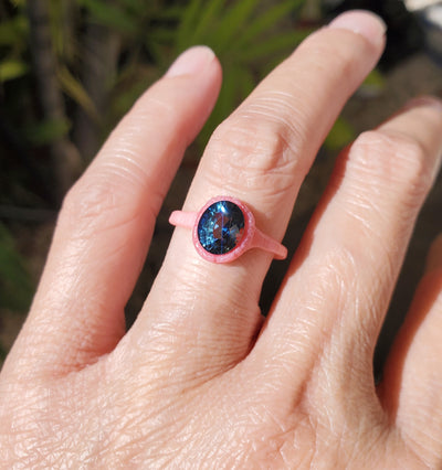 Enchanted Green Blue Sapphire Ring - PRE ORDER