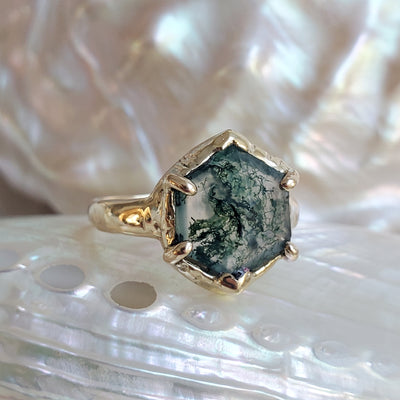 Enchanted Moss Agate Ring (limited edition)