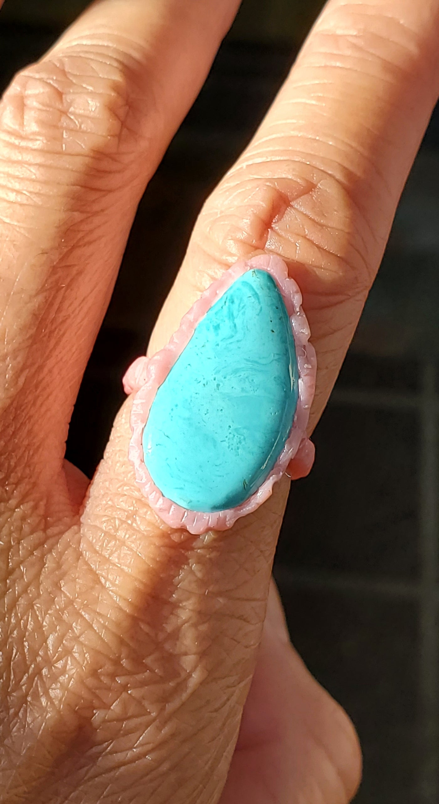 Guardian Turquoise Shield Ring - Pre Order