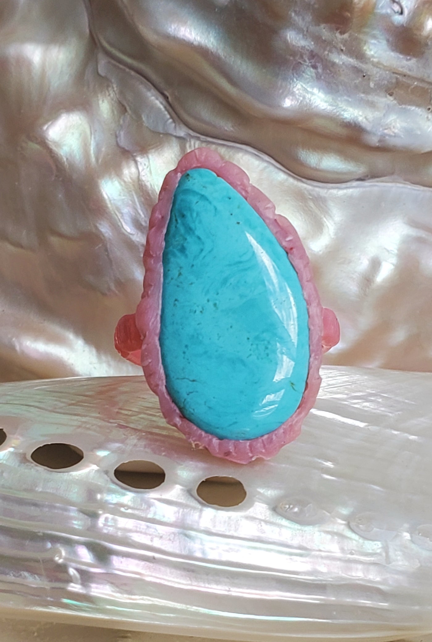 Guardian Turquoise Shield Ring - Pre Order