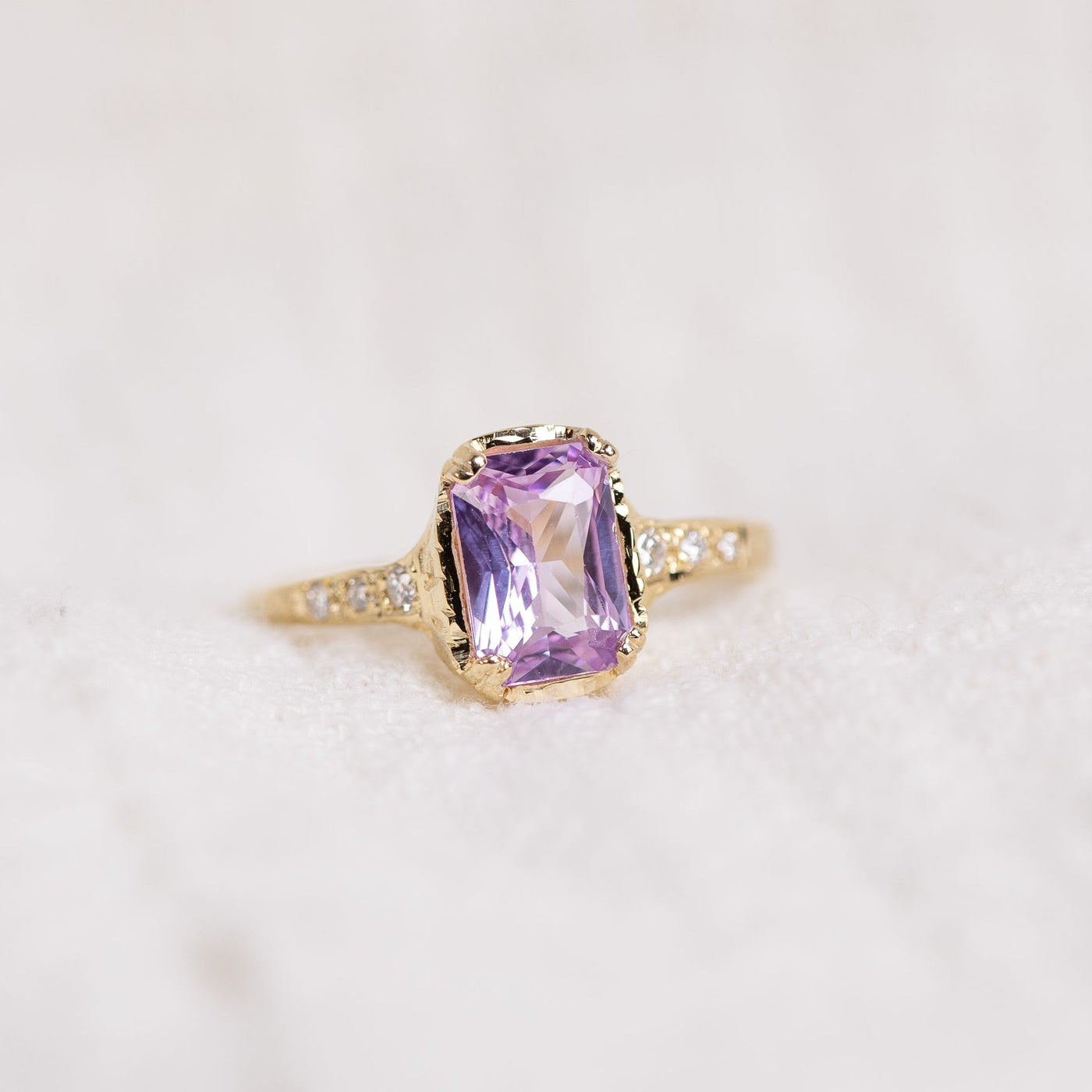 Royal Lavender Pink Sapphire Ring