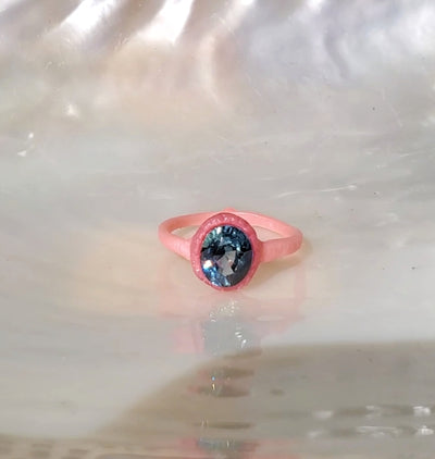 Enchanted Green Blue Sapphire Ring - PRE ORDER