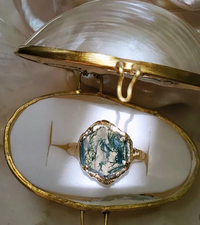 Enchanted Moss Agate Ring (limited edition)