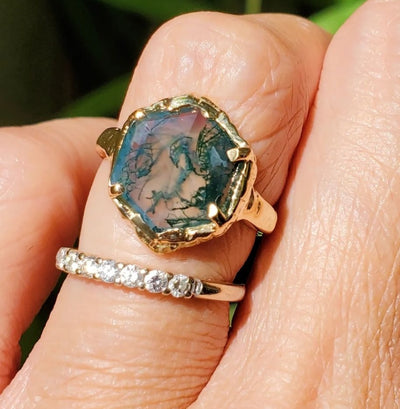 Enchanted Moss Agate Ring (limited edition)