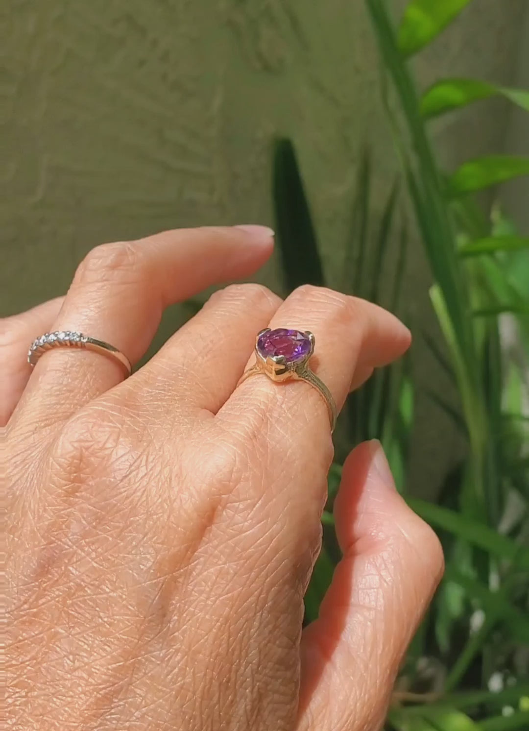 Amethyst Love Heart Ring - Limited Edition