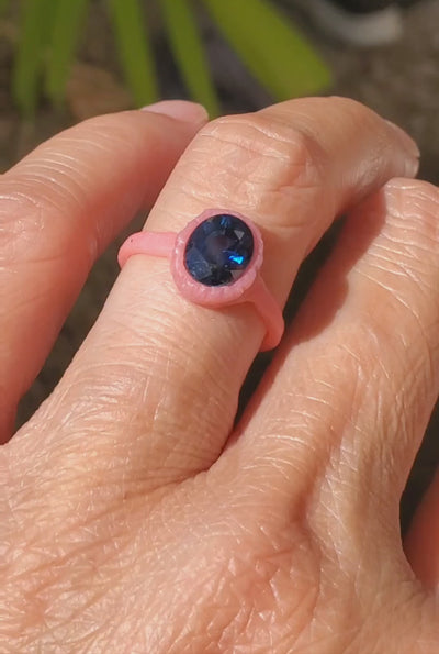 Enchanted Velvet Blue Sapphire Ring - PRE ORDER