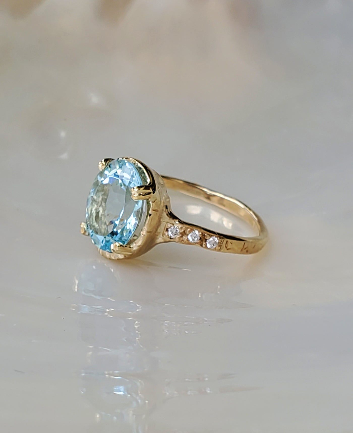 Guardian Oval Solitaire Prong Ring