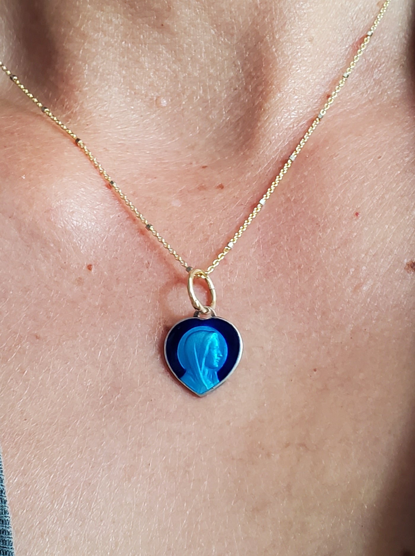 Mary of the Heart * Blue Necklace * Pre-Order