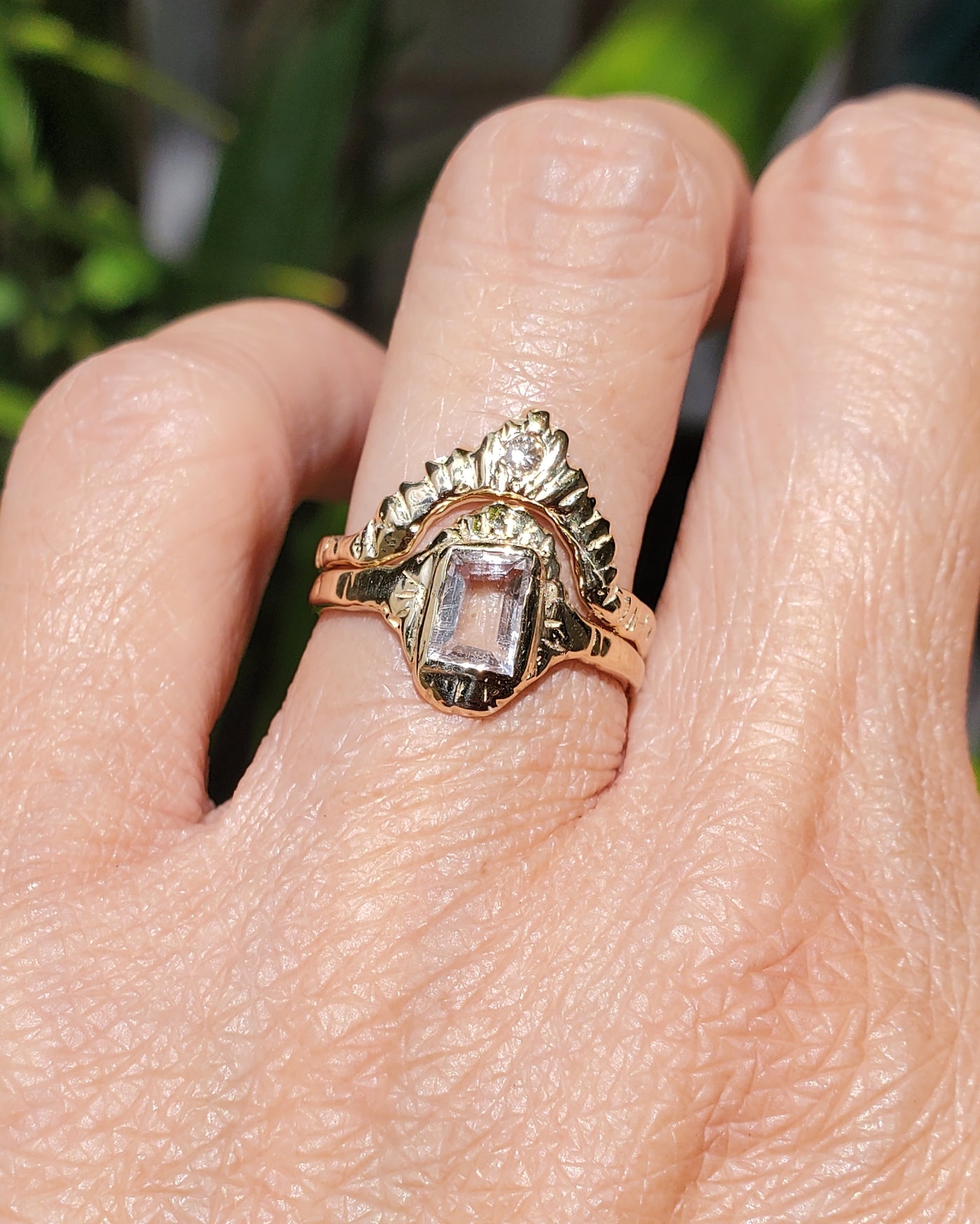 Enchanted Morganite Sun Ring