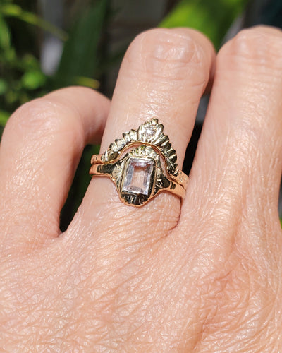 Enchanted Morganite Sun Ring