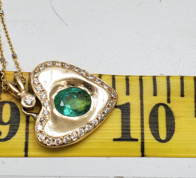 Guardian Emerald Heart Necklace