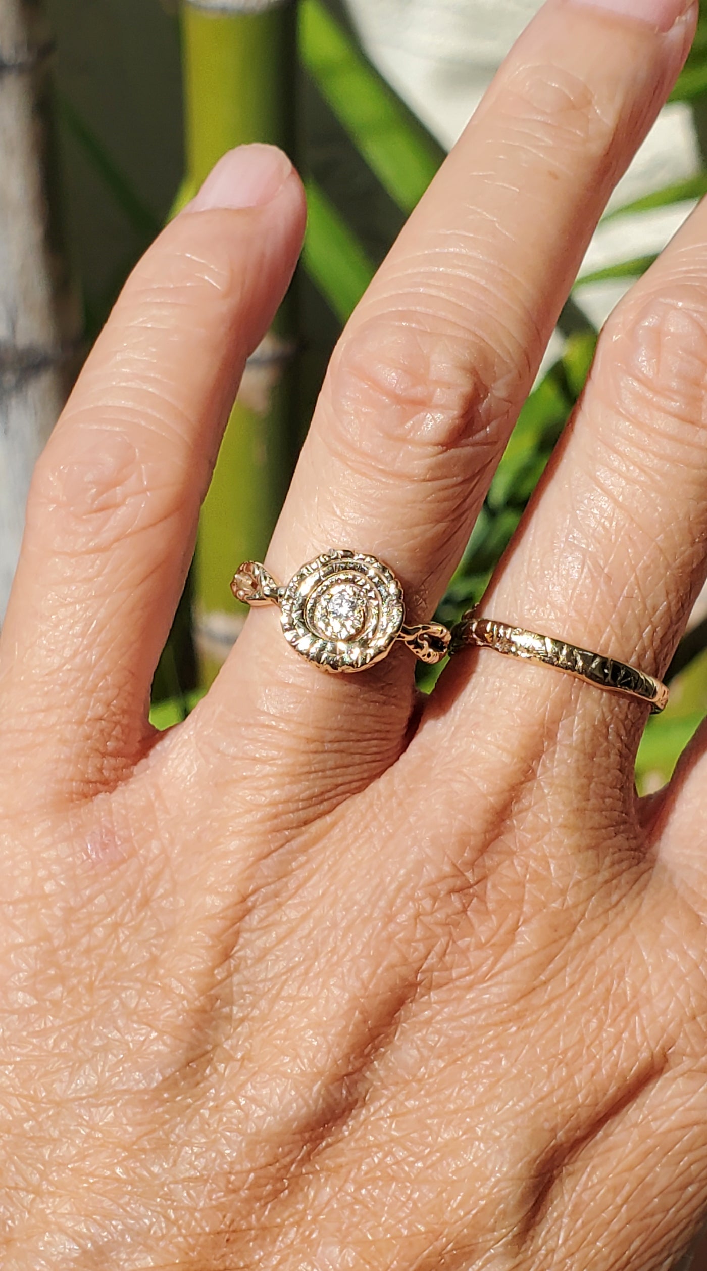 Infinite Spiral of Love Ring