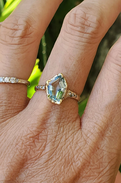 Guardian Light Aquamarine Ring