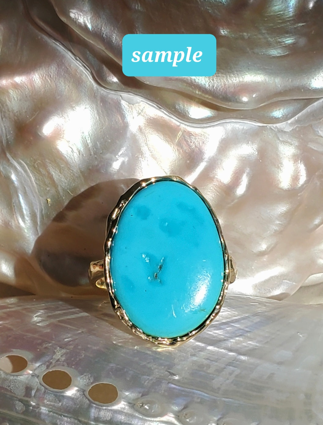 Guardian Turquoise Shield Ring - Pre Order