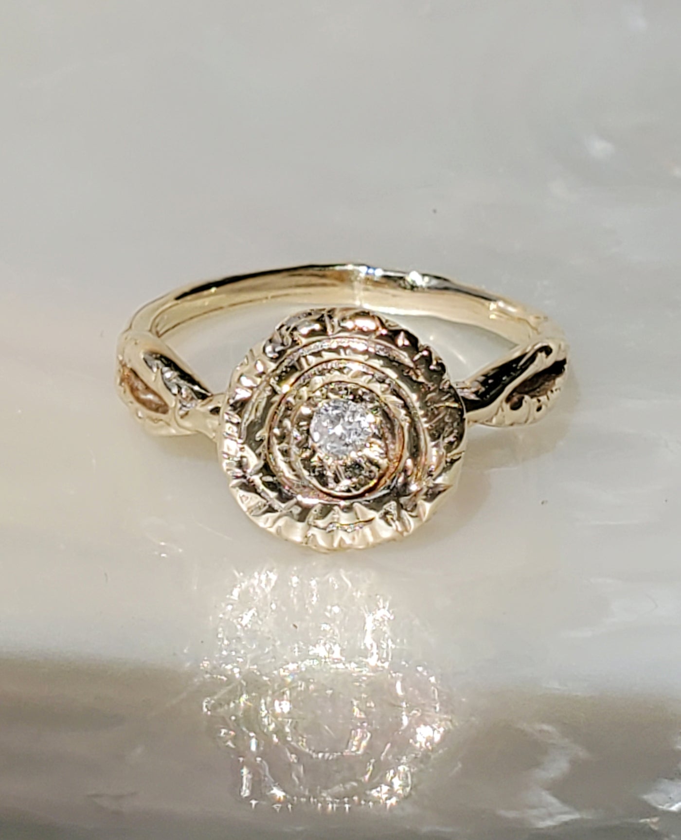 Infinite Spiral of Love Ring