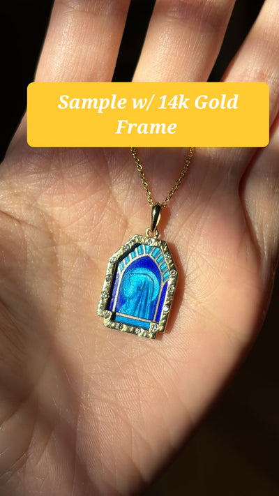 Mary of the Heart * Blue Necklace * Pre-Order