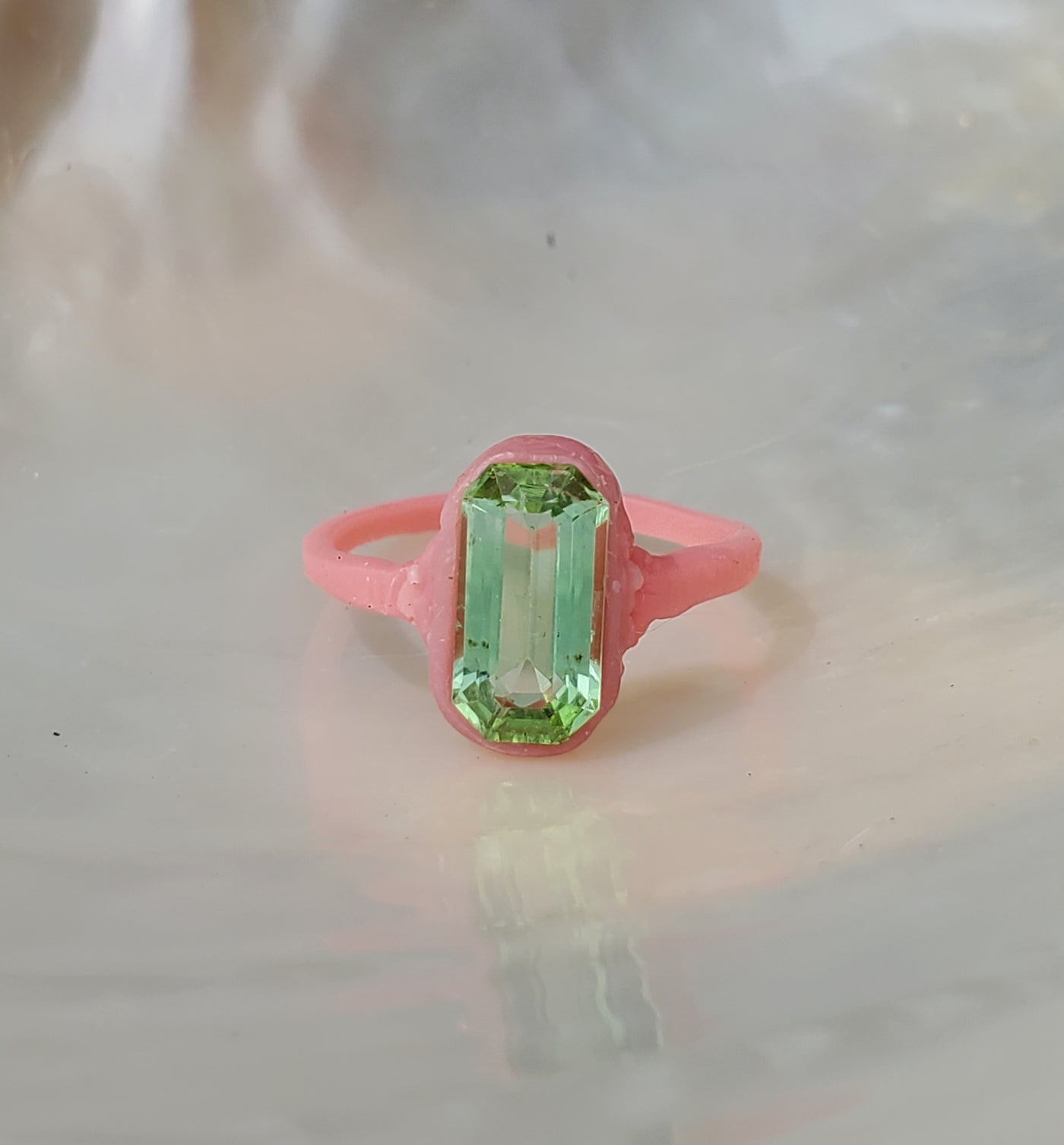 Green Tourmaline Empress Ring (Pre-Order)