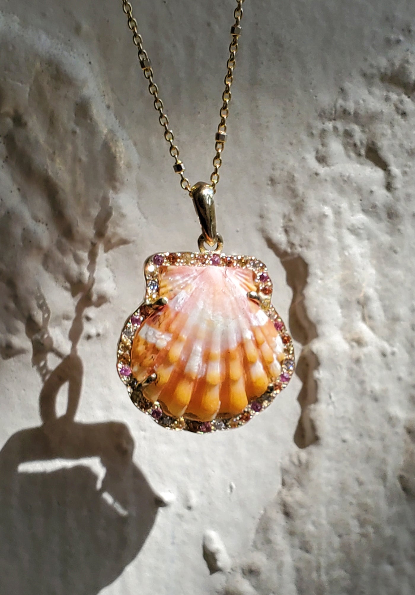 Enchanted Sunrise Shell Necklace  * Small