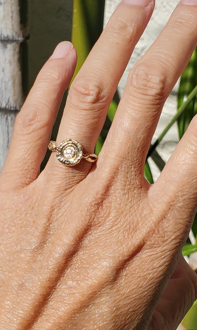 Infinite Spiral of Love Ring