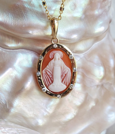 Enchanted Miraculous Mother Cameo Necklace I