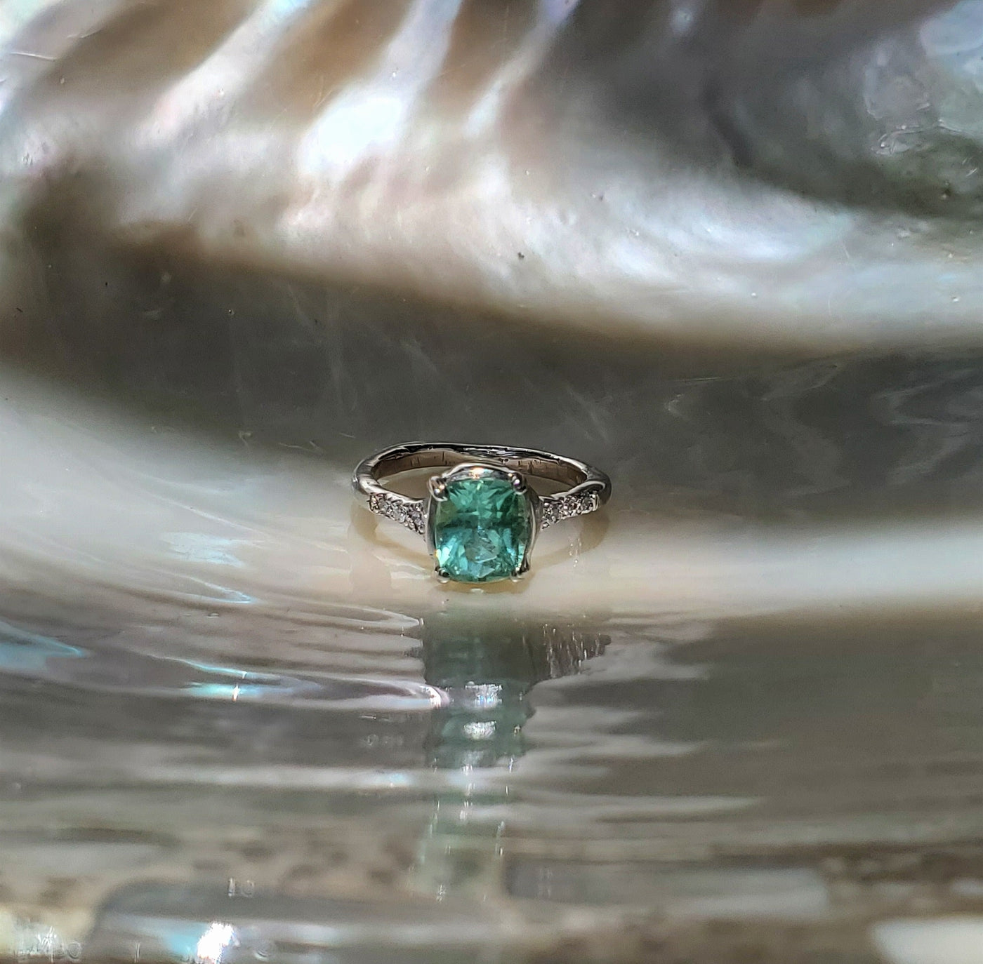 Reserved * Enchanted Ocean Tourmaline Ring (Pre-Order)