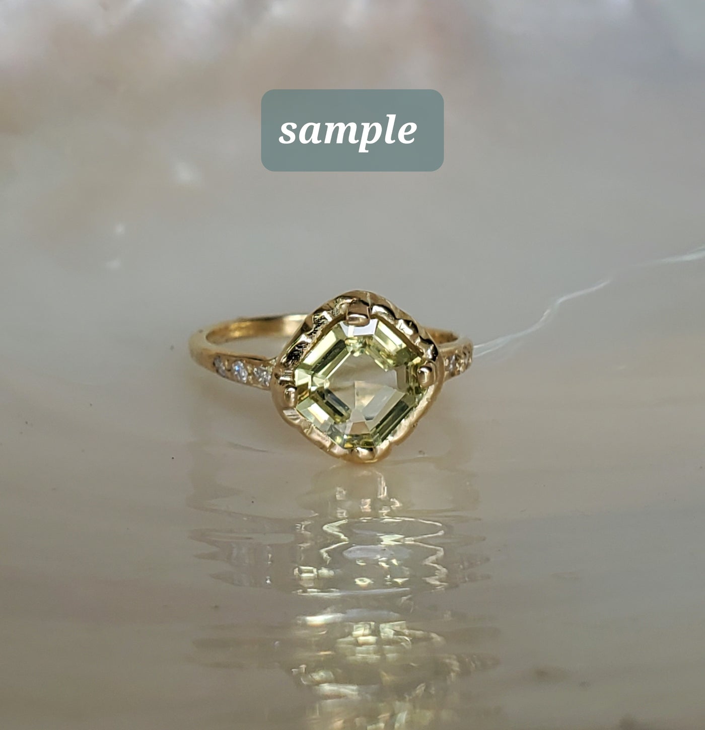 Magnifiecent Emerald Shield Ring - PRE ORDER