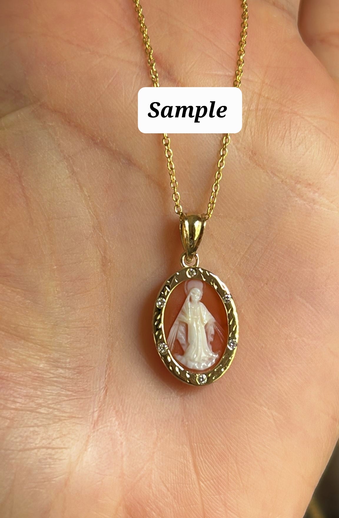 Pre * Order - Radiant Madonna Cameo Necklace