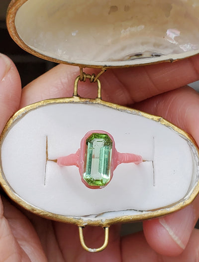 Green Tourmaline Empress Ring (Pre-Order)