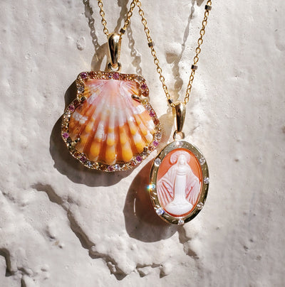 Enchanted Sunrise Shell Necklace  * Small