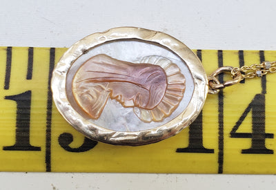 Blessed Mary Mother of Pearl Necklace