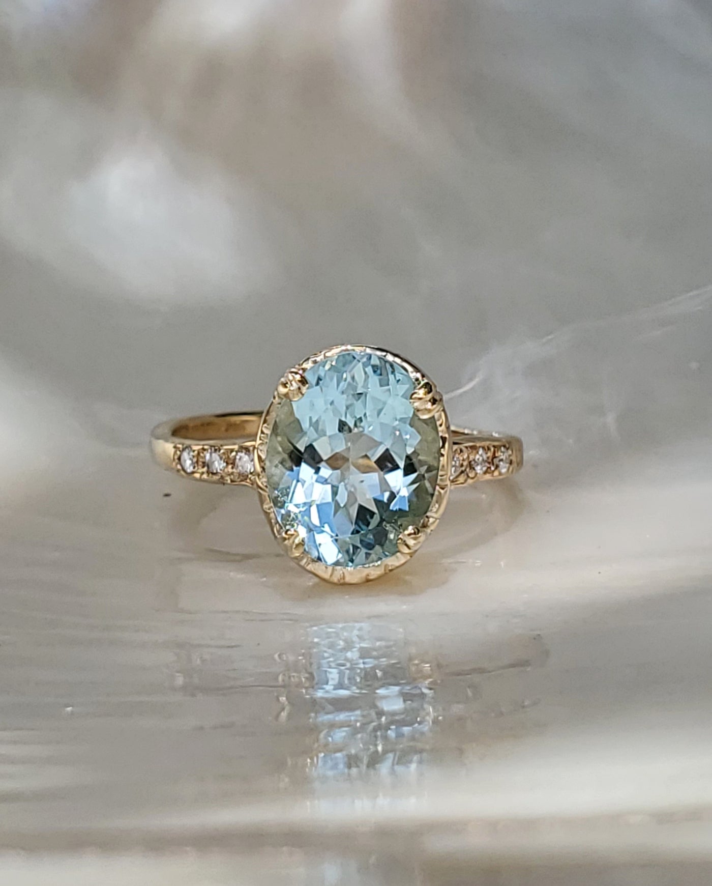 Guardian Oval Solitaire Prong Ring
