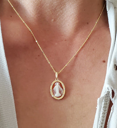 Enchanted Miraculous Mother Cameo Necklace I