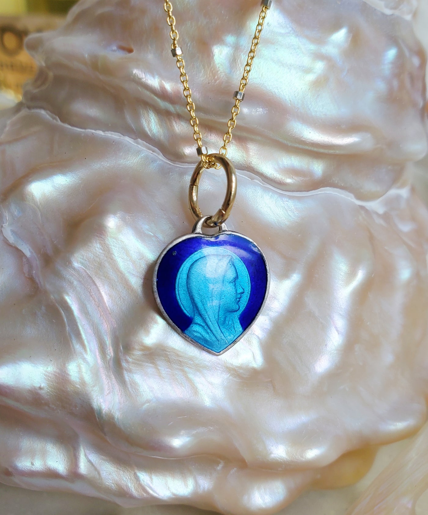 Mary of the Heart * Blue Necklace * Pre-Order