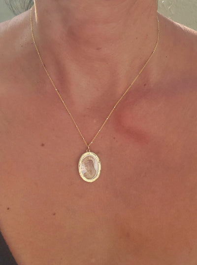 Blessed Mary Mother of Pearl Necklace