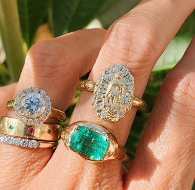 Our Lady of Guadalupe Halo Ring