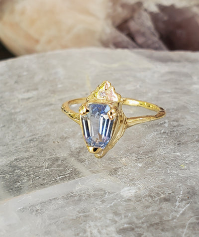Majestic Divine Periwinkle Sapphire Ring