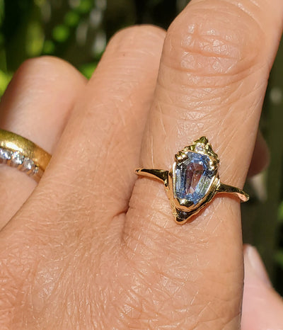 Majestic Divine Periwinkle Sapphire Ring