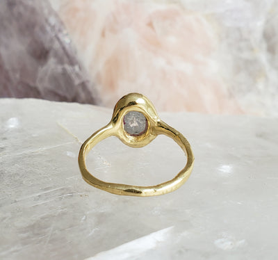 Mystic Oval Rustic Diamond Ring