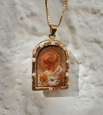 Mary of the Heart Necklace