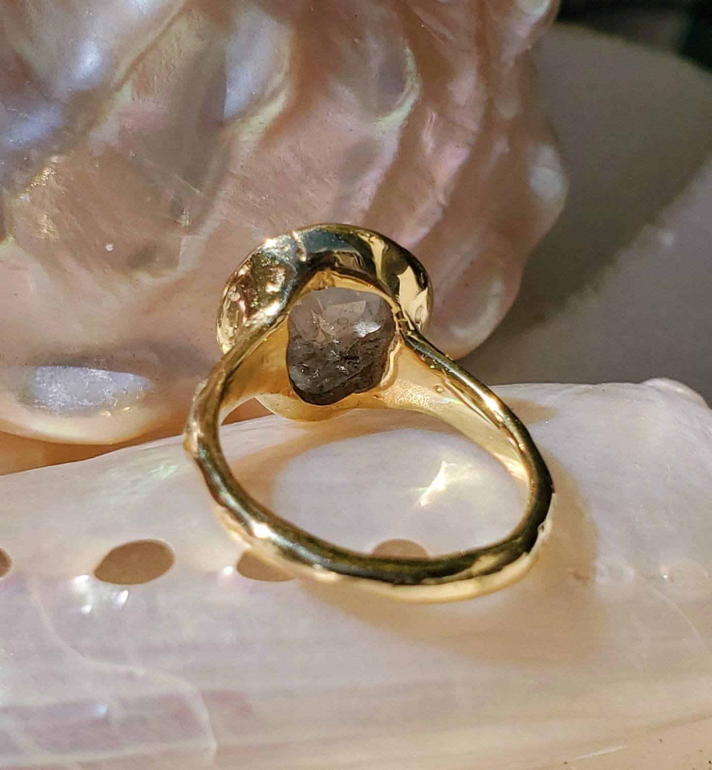 Royal Shield Rustic Diamond Ring